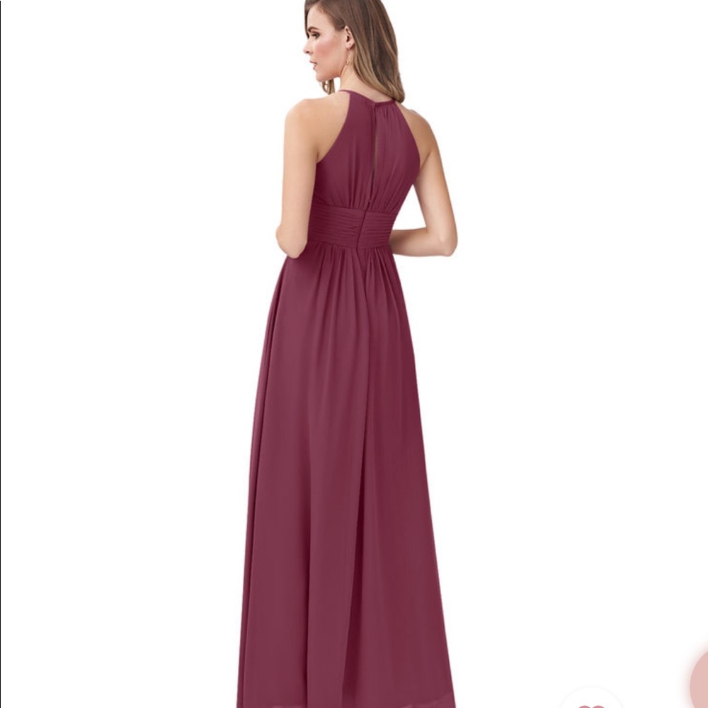 Azazie Bonnie Mulberry Full length dress size A10